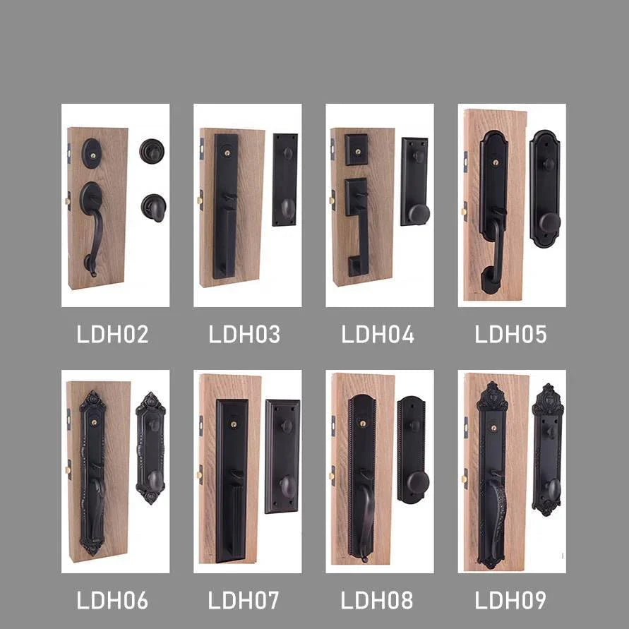 IWD Luxury Custom-made Wrought Iron Double Entry Door CLID-002 Arched Top Round Transom with Two Sidelits - IronWroughtDoors