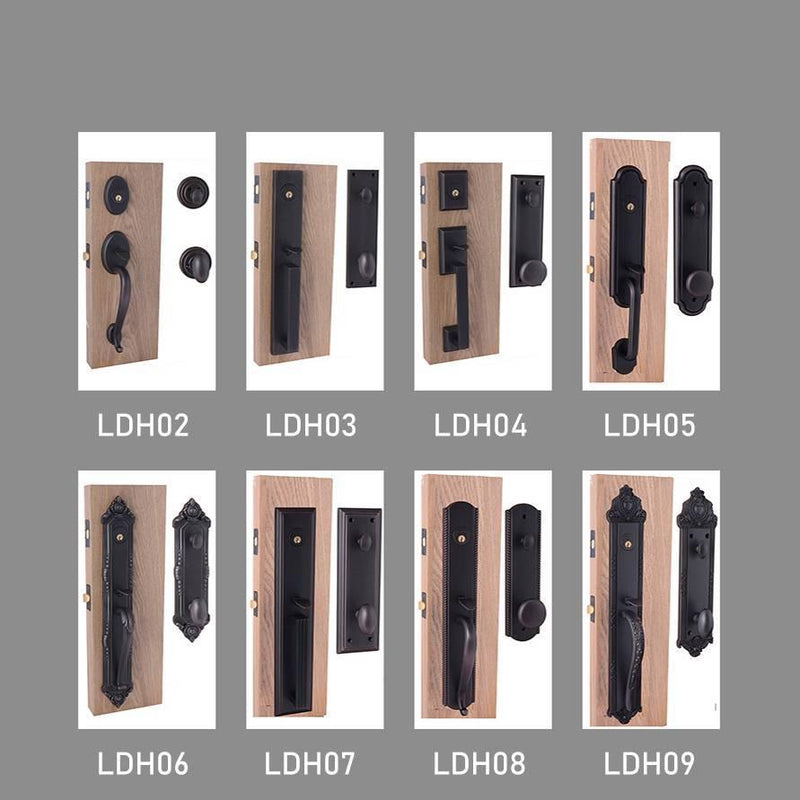 IWD Luxury Wrought Iron Entry Doors Level Handles